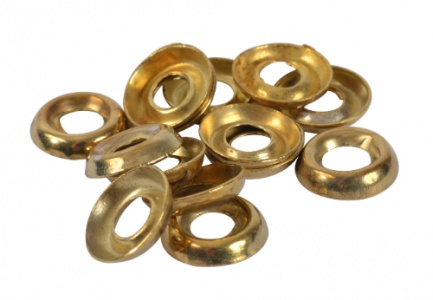 Surface Cup Washer - Electroplated Brass